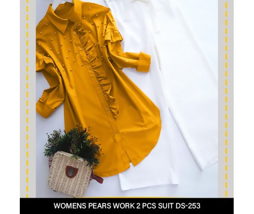 Womens Pears Work 2 Pcs Suit DS-253